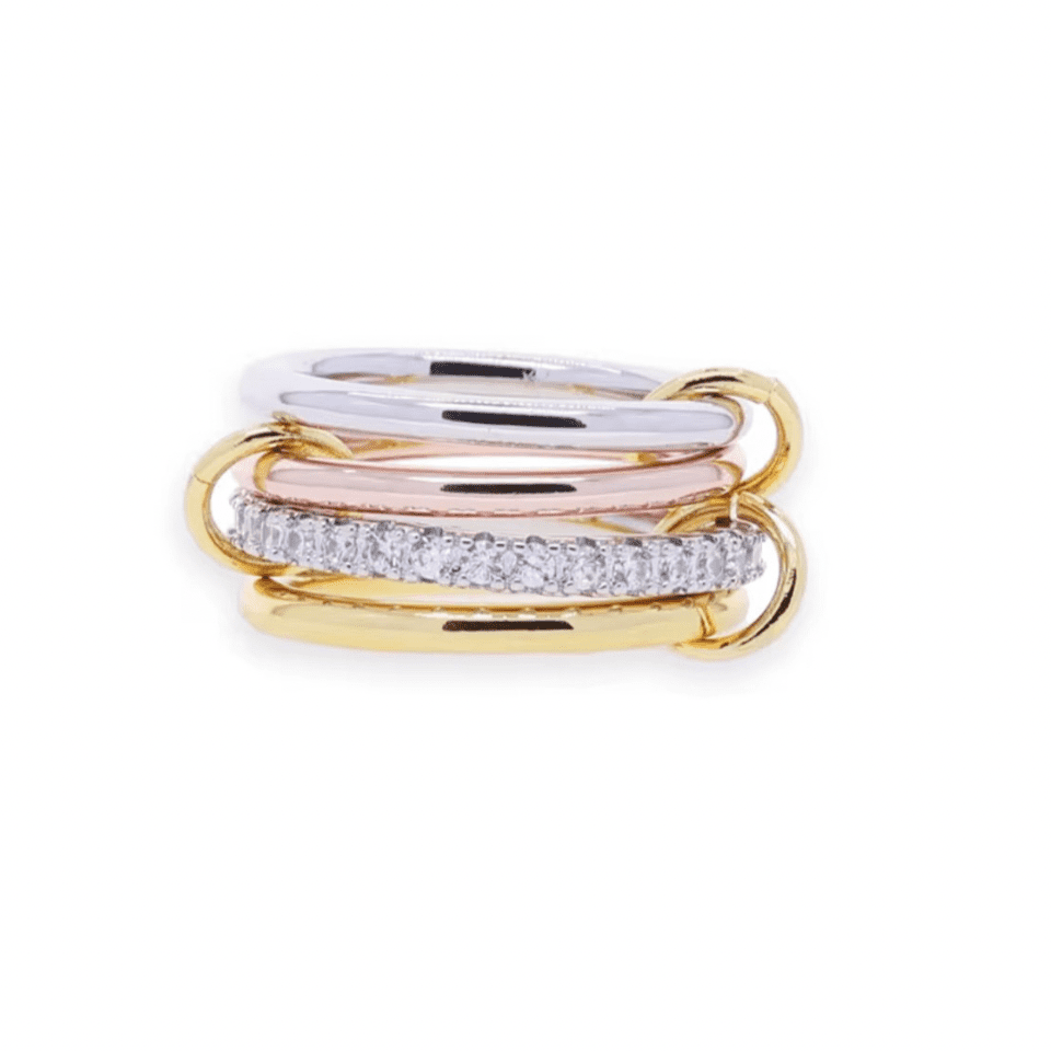 MultiColor Interlinked Stacking Ring