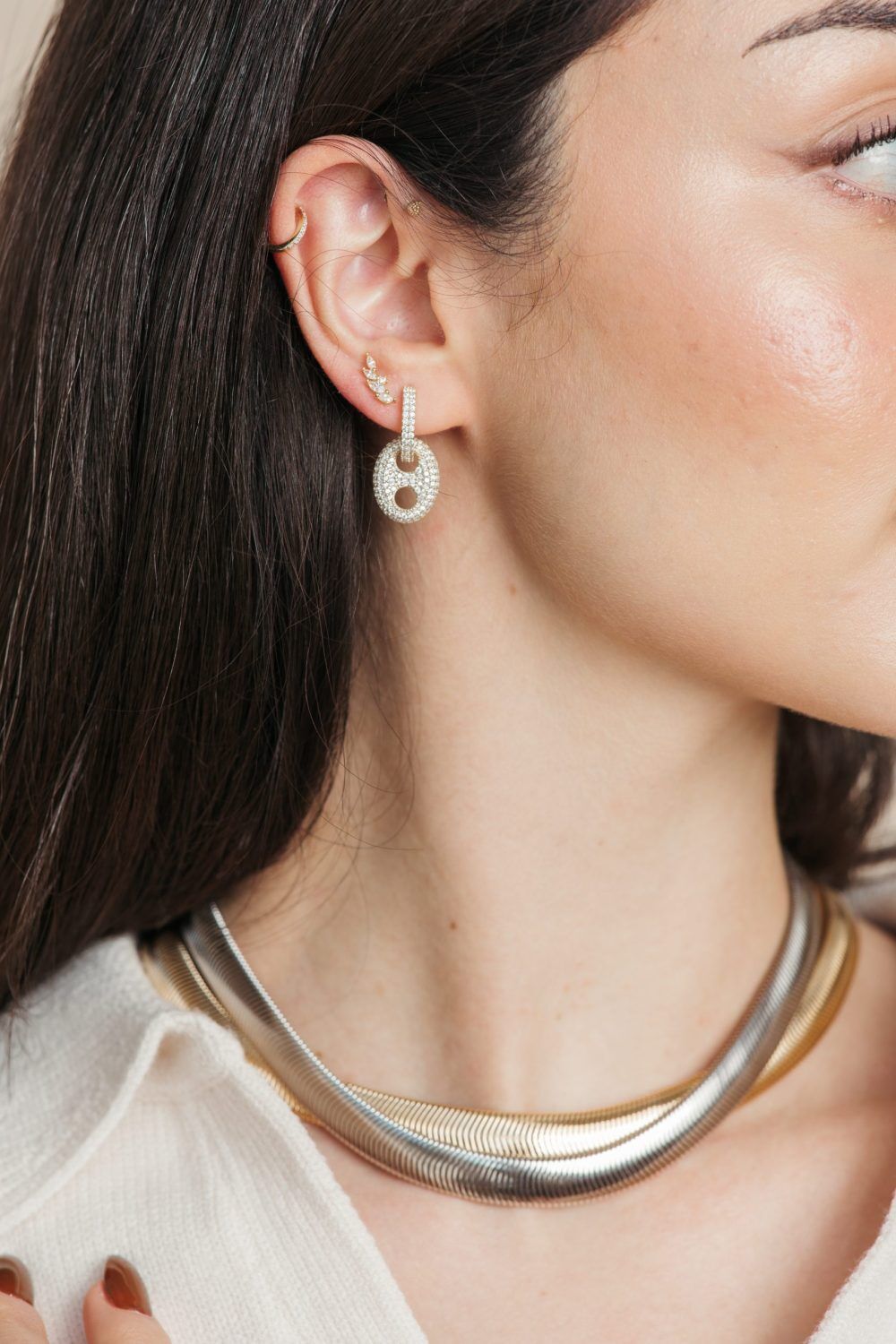 Bold Herringbone Necklace - Image 2