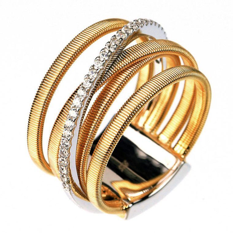 Cubic Zirconia Rope Ring
