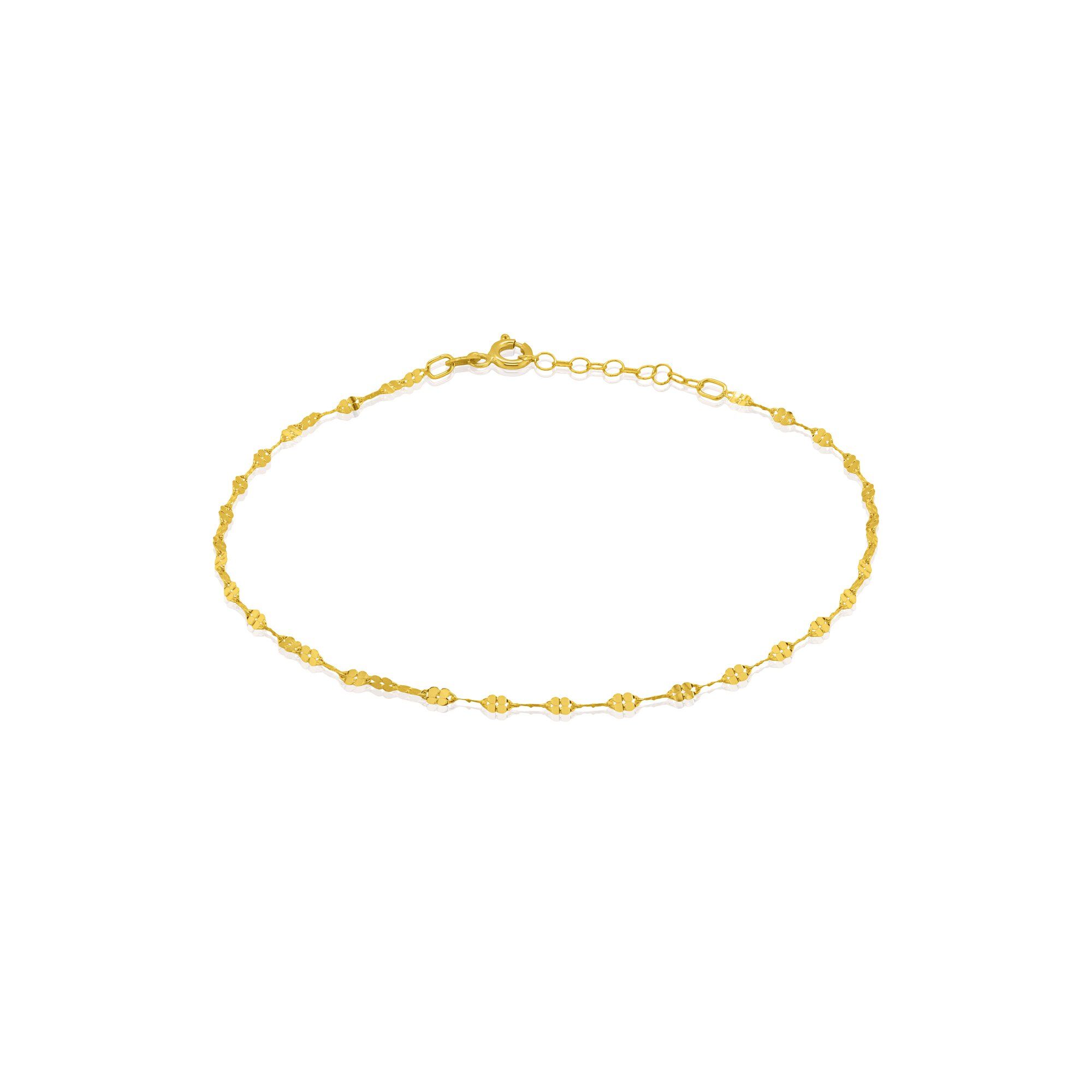 10K Gold Buckle Chain Anklet